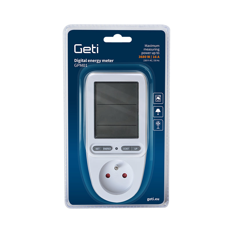 Měřič spotřeby elektrické energie GETI GPM01