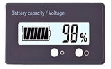 Voltmetr a ukazatel kapacity baterie 12-84V White