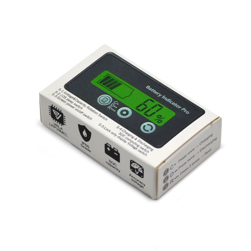 Voltmetr a ukazatel kapacity baterie Displej JBD bez bluetooth