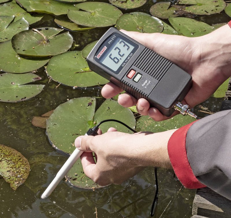 pH metr VOLTCRAFT PH-212 sada pro analýzu půdy, 0-13 pH
