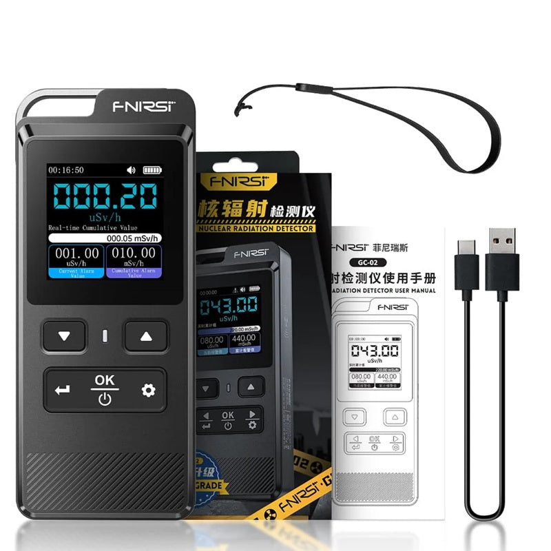 Geigerův čítač pro kontrolu radioaktivity FNIRSI GC-02