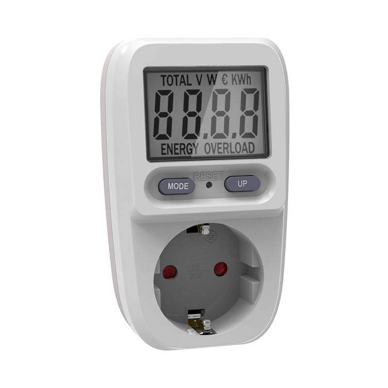 Měřič spotřeby elektrické energie GETI GPM02 se SCHUKO zásuvkou