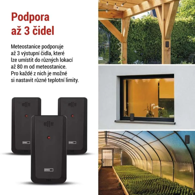 GoSmart meteostanice EMOS E8610 s WiFi