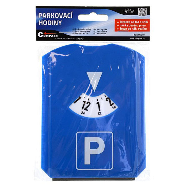 Hodiny parkovací s měřičem dezénu COMPASS 06249