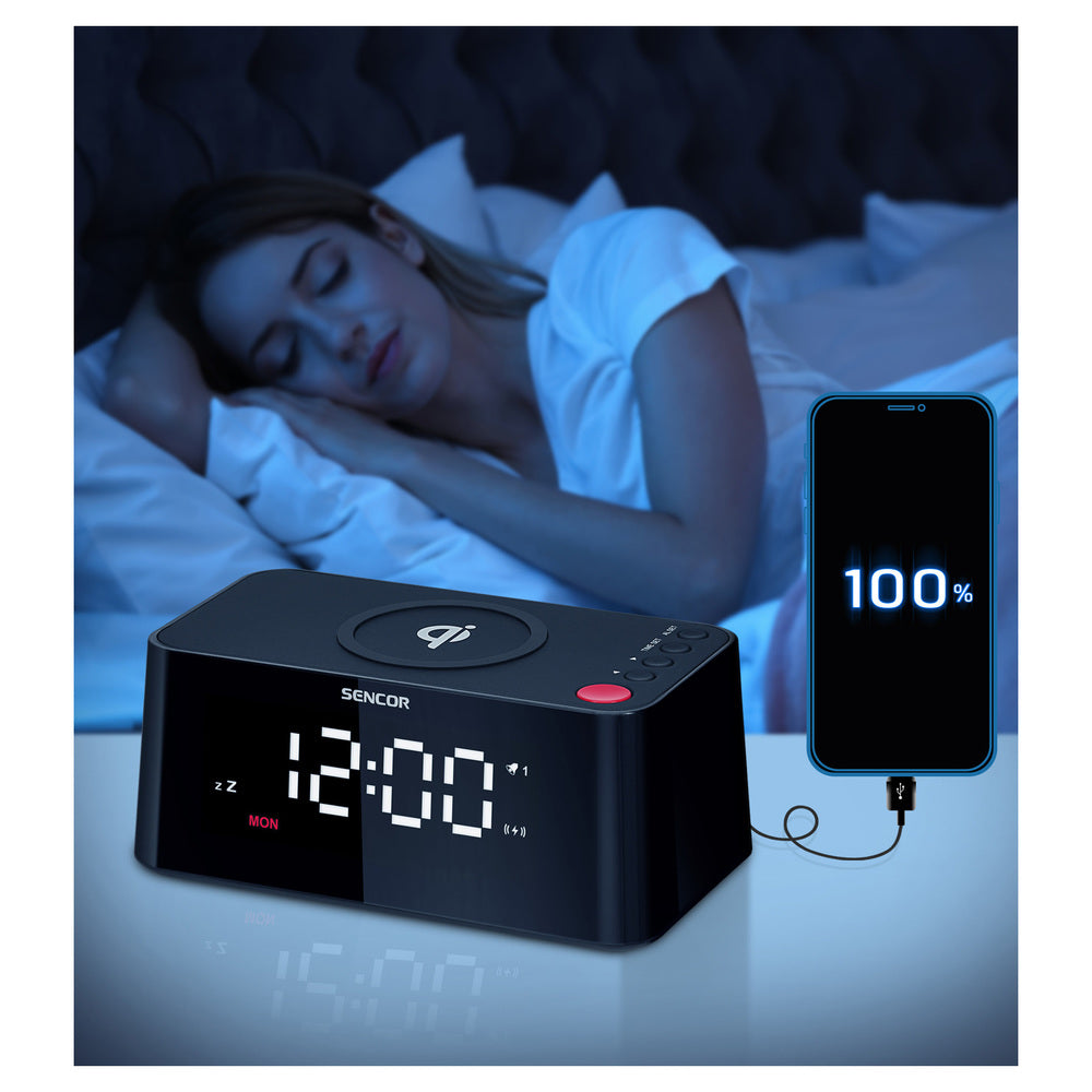 Hodiny s budíkem SENCOR SDC 7600 Qi