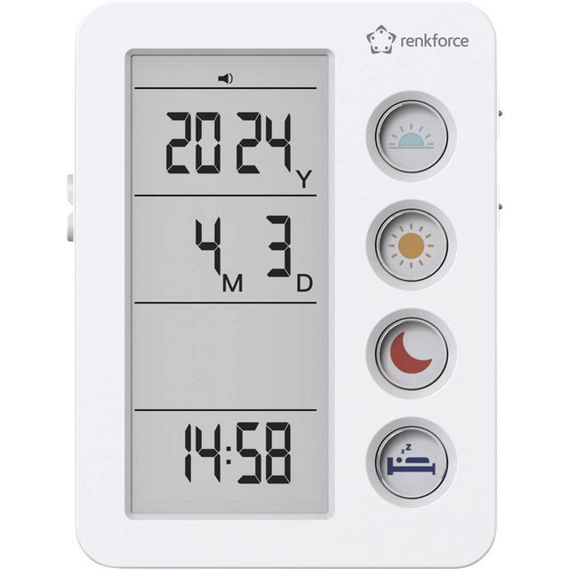 Budík RENKFORCE RF-4883628 s připomenutím užití léků