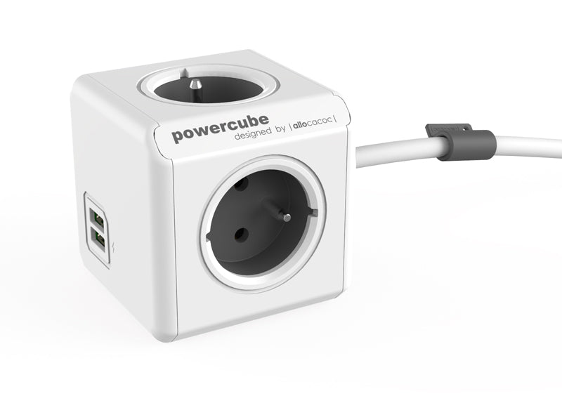 POWERCUBE Extended USB Grey 3m
