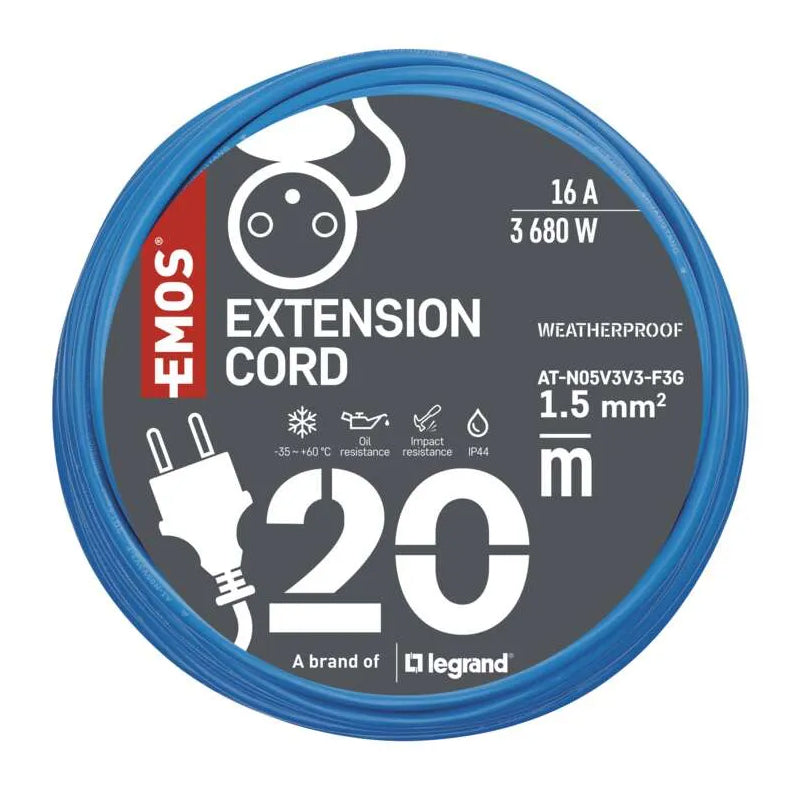 Prodlužovací kabel 20m EMOS P01420W Weatherproof