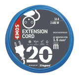 Prodlužovací kabel 20m EMOS P01420W Weatherproof