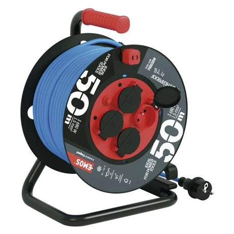 Prodlužovací kabel na bubnu - 4 zásuvky 50m EMOS P08550W