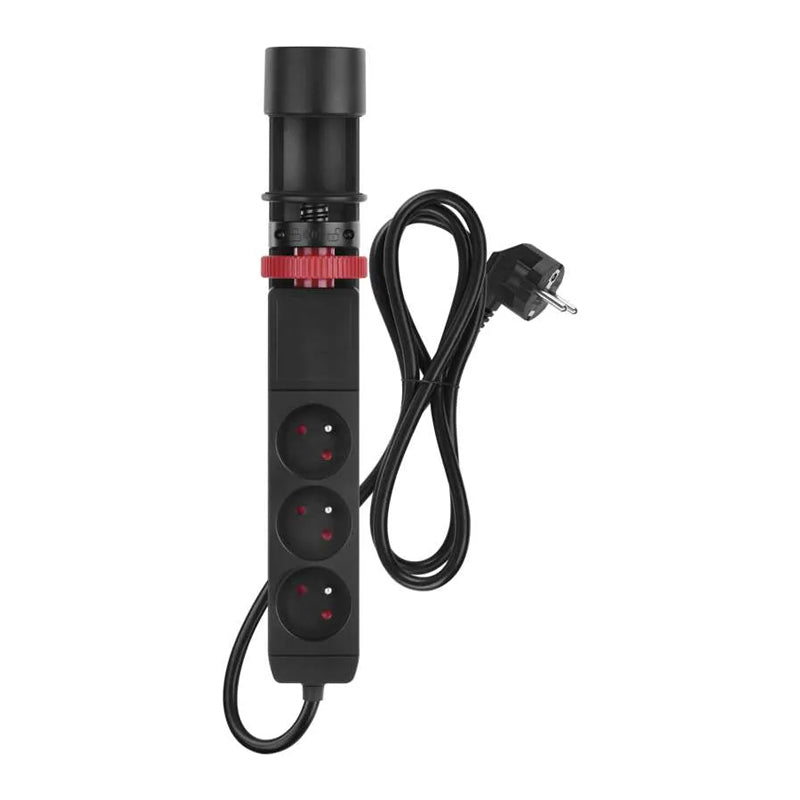 Prodlužovací přívod 3 zásuvky 1,5m EMOS P1311PD,uchycení na stůl,USB,vypínač