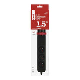 Prodlužovací přívod 3 zásuvky 1,5m EMOS P1311PD,uchycení na stůl,USB,vypínač