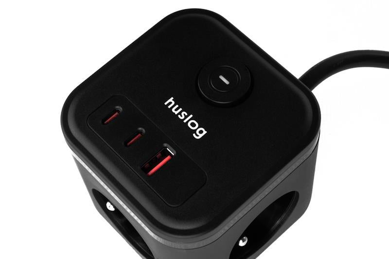 Prodlužovací kabel HUSLOG 20W Black 1,5m