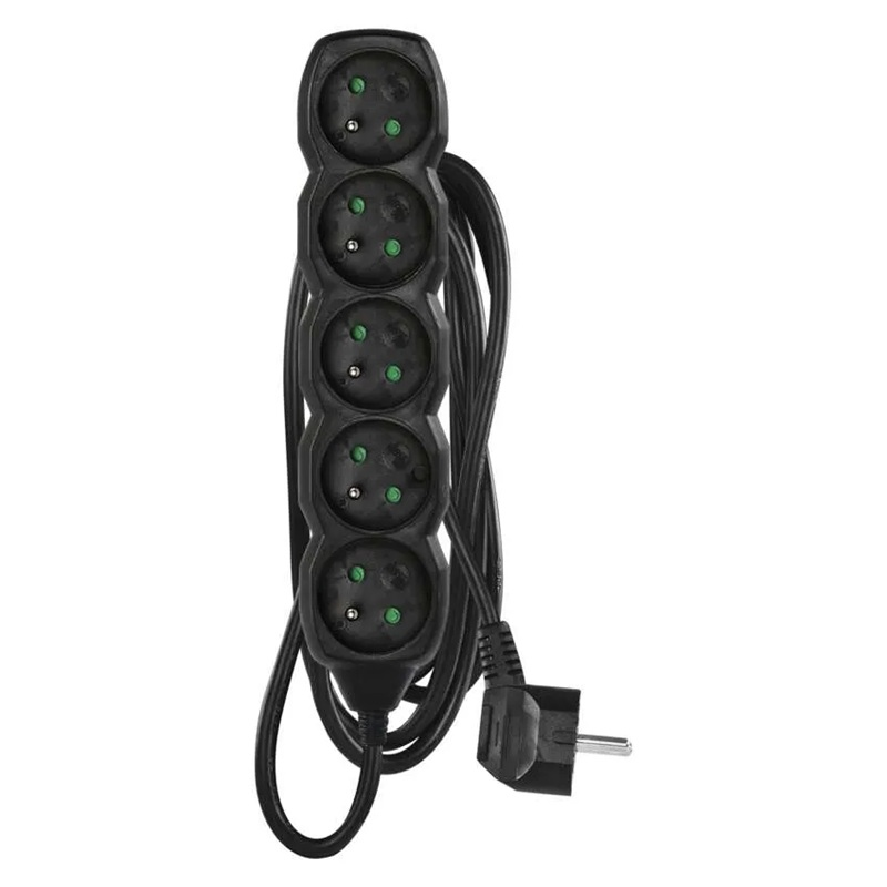 Prodlužovací přívod 5 zásuvek  2m EMOS PC0512