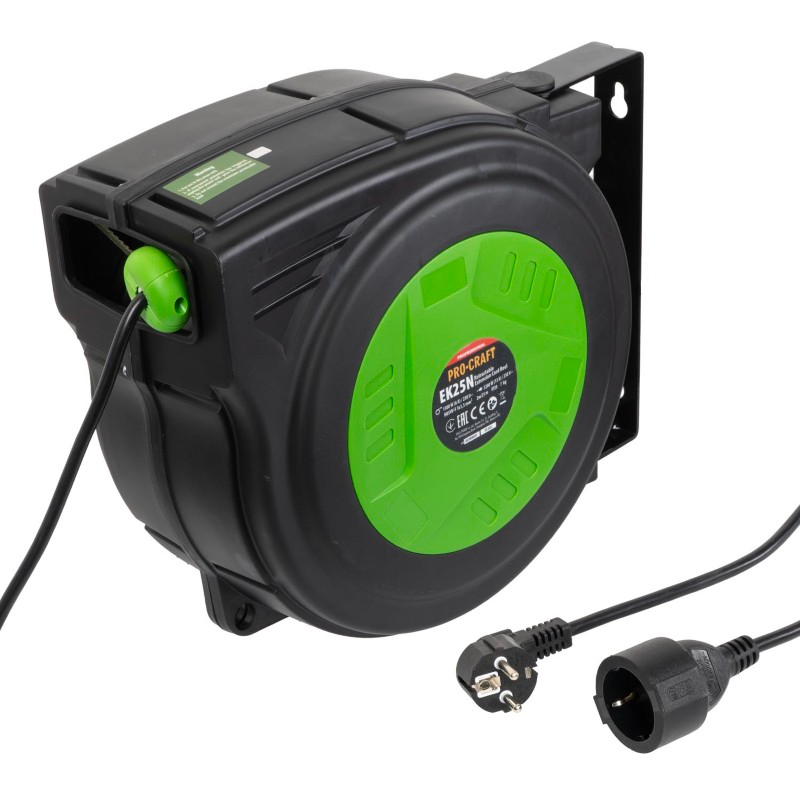 Prodlužovací kabel samonavíjecí PROCRAFT EK25N