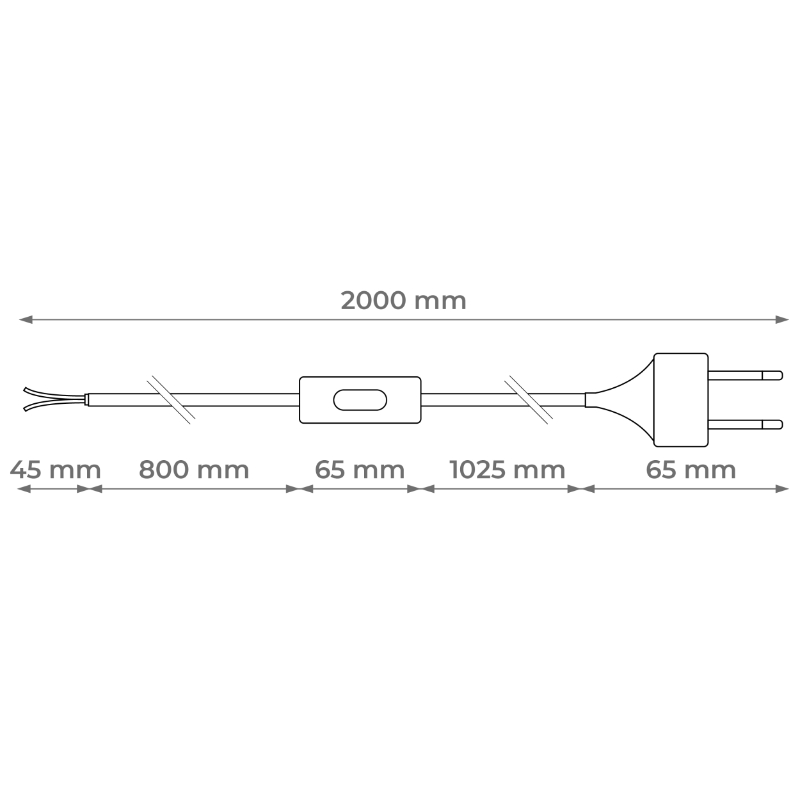 Kabel s vypínačem ??E27 DPM DIC1220