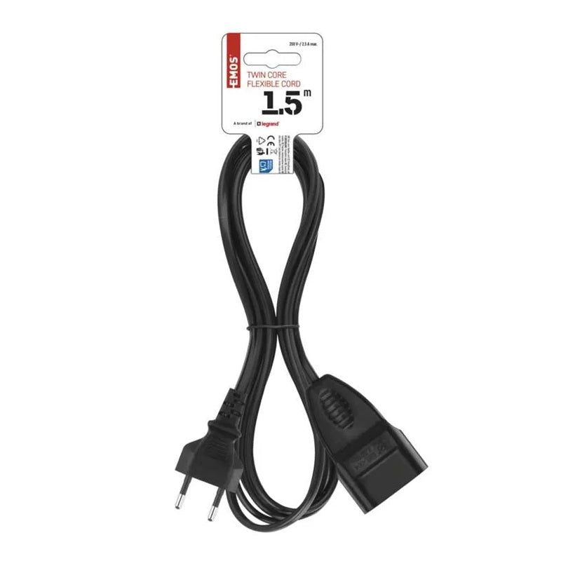 Prodlužovací kabel 1 zásuvka 1,5m EMOS PC01301