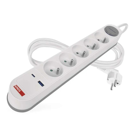 Prodlužovací přívod 5 zásuvek 3m EMOS P1513FC