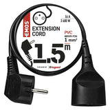 Prodlužovací kabel 1 zásuvka EMOS PC0111 1,5 m