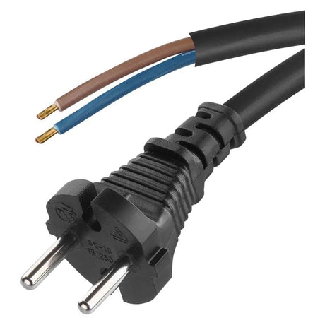 Flexo šňůra gumová 2x1,0mm2 3m černá EMOS S03030
