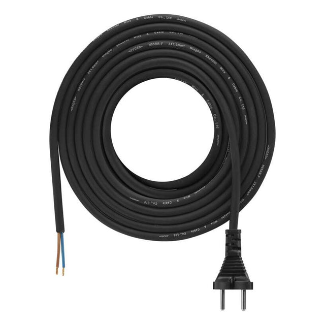 Flexo šňůra gumová 2x1,0mm2 5m černá EMOS S03050