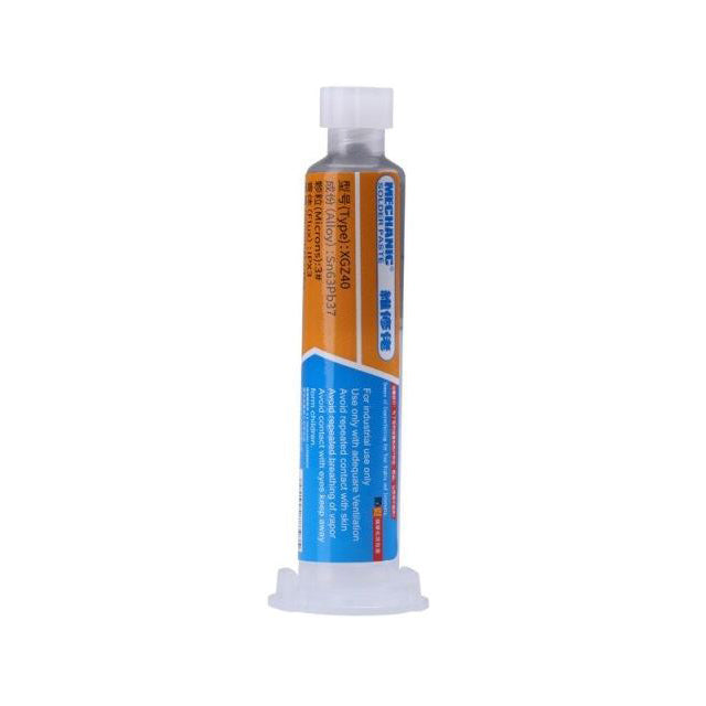 Pasta pájecí pro SMD XG-Z40 35g (10ml), složení Sn63Pb37