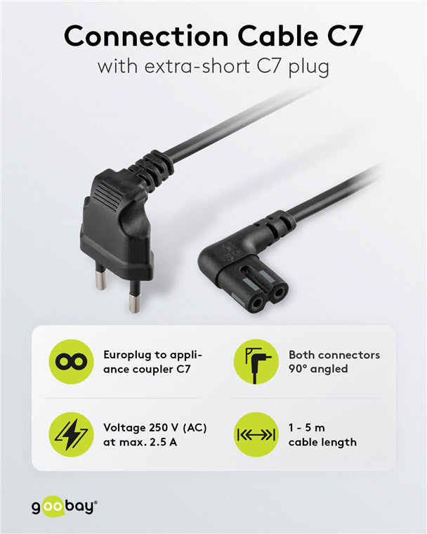 Kabel napájecí GOOBAY 73017 1m