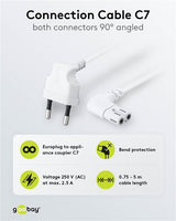 Kabel napájecí GOOBAY 97345 0,75m