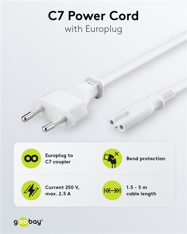 Kabel napájecí GOOBAY 93988 5m