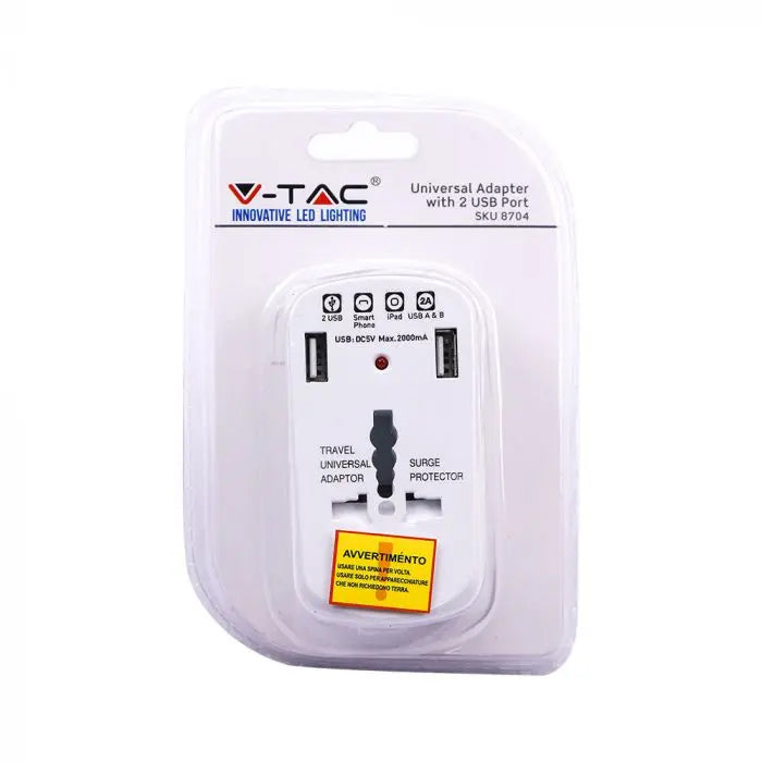 Adaptér cestovní V-TAC 8704 univerzální