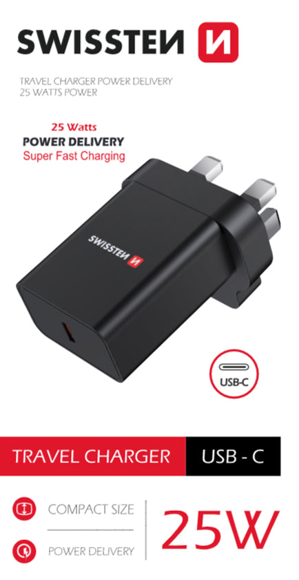 Adaptér cestovní pro iPhone/Samsung SWISSTEN 22045300 pro použití z ČR ve Velké Británii