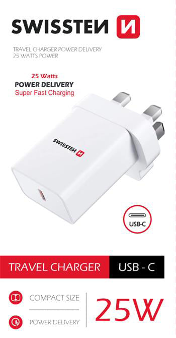 Adaptér cestovní pro iPhone/Samsung SWISSTEN 22045400 pro použití z ČR ve Velké Británii