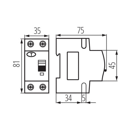 Jistič KANLUX KRO6-2/B6/30 23220