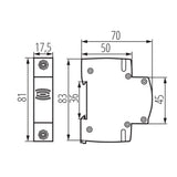 Zvonek na DIN lištu KANLUX KDOB-230V 23261