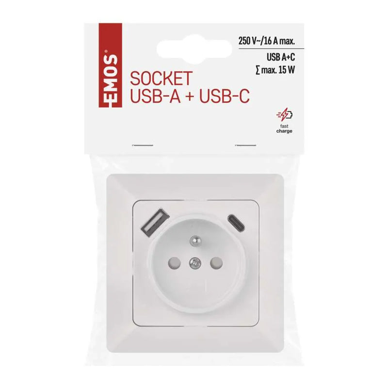 Zásuvka EMOS A6000.4 USB