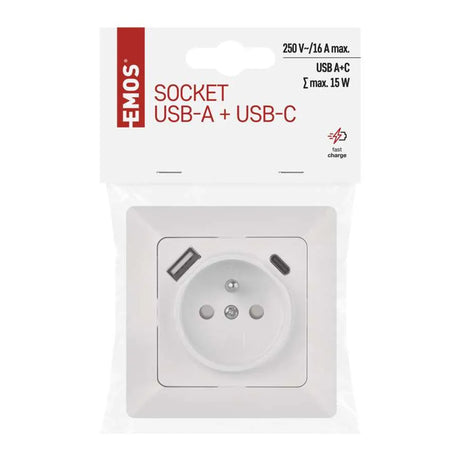 Zásuvka EMOS A6000.4 USB