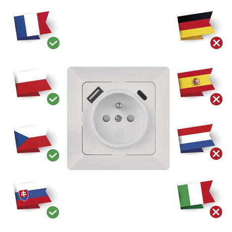 Zásuvka EMOS A6000.4 USB