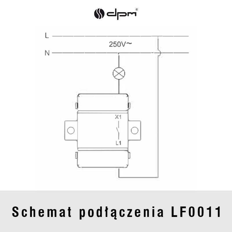 Vypínač DPM LOFT LF0011W