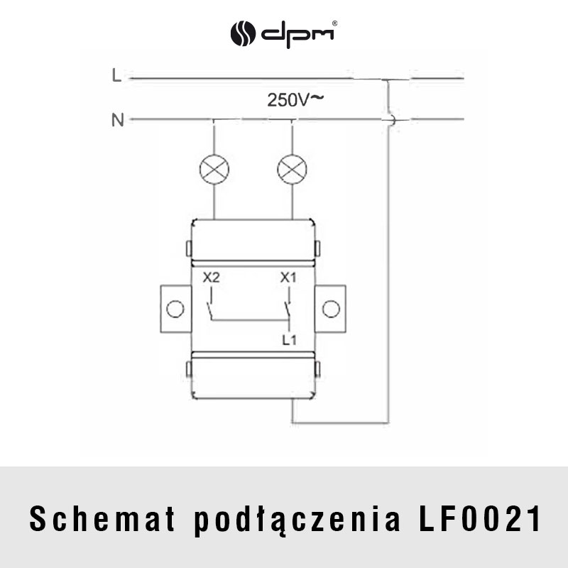 Vypínač DPM LOFT LF0021W