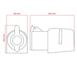 Zásuvka DPM 5p 16A 400V IP44 WS-GS-5-16A