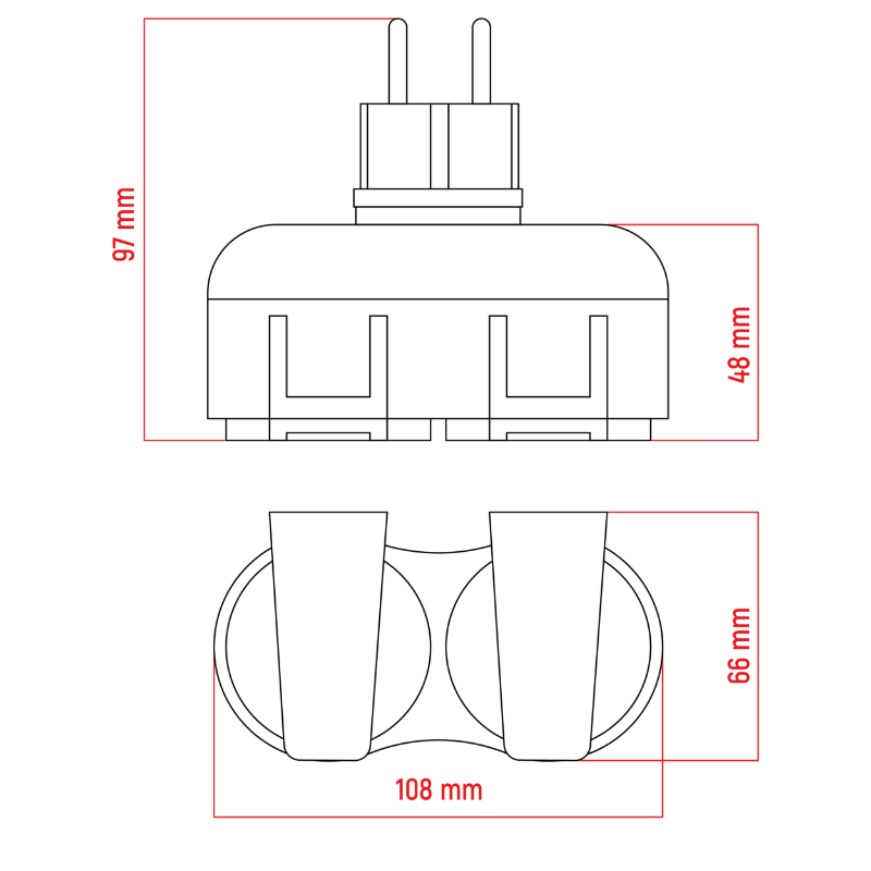 Zásuvka DPM RP250 IP44