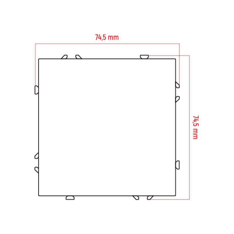 Spínač zvonkový DPM MOXY MOX1020W bílý