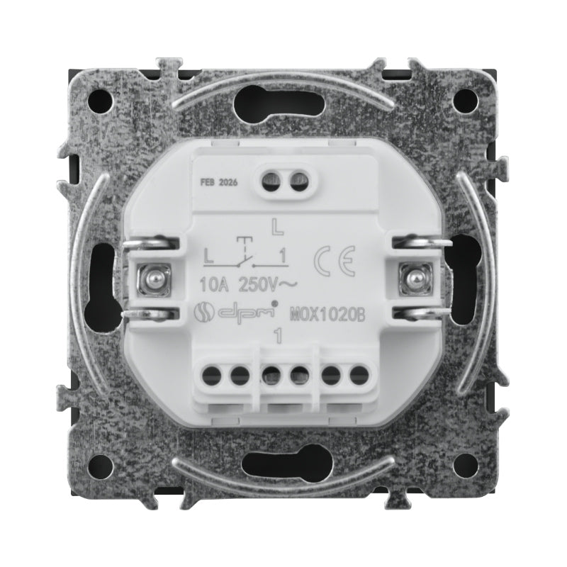 Spínač zvonkový DPM MOXY MOX1020B černý