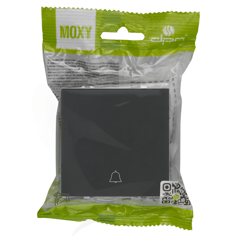 Spínač zvonkový DPM MOXY MOX1020B černý