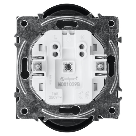 Dvojzásuvka DPM MOXY MOX1029B černá