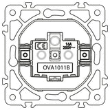 Zásuvka ELECTROMALT OVAL OVA1011B černá