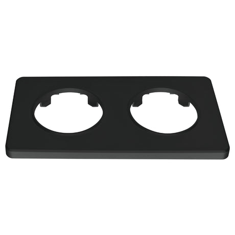 Rámeček dvojnásobný ELECTROMALT OVAL OVA1002B černý