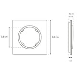 Rámeček ELECTROMALT OVAL OVA1001W bílý