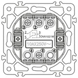Vypínač ELECTROMALT OVAL OVA1021W bílý