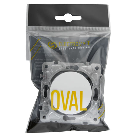 Vypínač ELECTROMALT OVAL OVA1021W bílý